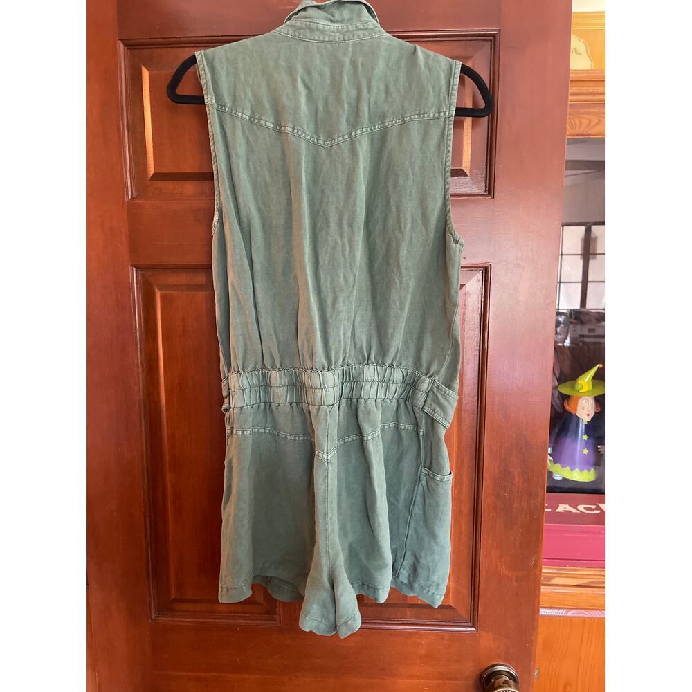 YFB Young Broke Fabulous Hudson Linen Blend Marine Green Utility style M - Picture 7 of 7